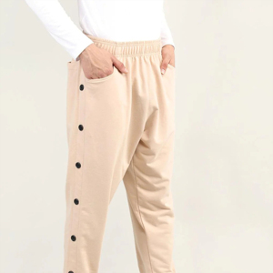 OEM High Quality Customized Plus Size Men's Jogging Sweatpants Breathable Autumn Winter Fleece Cotton Bottoms Canvas Fabric - Product Image 4