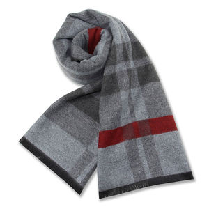 Bufanda de punto unisex cálida de invierno con estampado de dibujos animados - Cuello de punto grueso con diseño de canalé - Bufandas de acrílico suave de color sólido personalizadas - Product Image 1