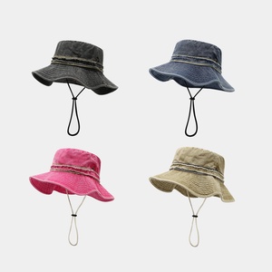 Outdoor Camping Hiking Washable Fisherman <b>Hat</b> for Women Denim Summer <b>Sun</b> Wide Brim Bucket <b>Hat</b> for <b>Men</b> - Product Image 3
