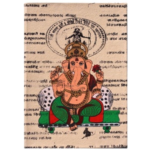 Nhật Ký Giấy Thủ Công Sổ Tay Hoặc Nhật Ký Hoặc Nhật Ký Hoặc Sổ Phác Thảo 100% Thân Thiện Với Môi Trường-Thiết Kế Ganesha Để Tặng Cho Bé - Product Image 4