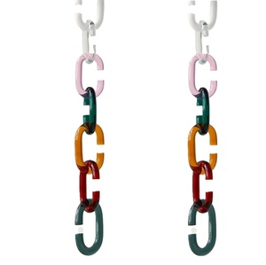 Eslabones de Cadena de Resina Geométricos y Atrevidos para Decoración de Boutiques, Cadena de Resina Hecha a Mano para Detalles de Ropa Personalizada - Product Image 6