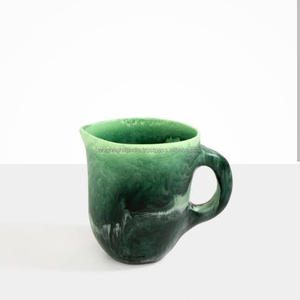 Pichet en résine fait main à motif de Noël classique, écologique, 500 ml/1 L, pour boissons, thé, jus, eau, restaurant/café/usage domestique - Product Image 3