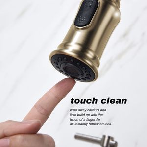 Rubinetto da Cucina a 3 Fori in Ottone Lucidato con Finitura in Acciaio Inossidabile per Uso Domestico - Product Image 6