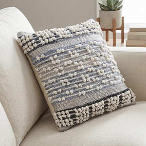 Housse de coussin bohème avec motif chevron et franges, coussin décoratif tissé, style marocain premium, décor géométrique - Product Image 5