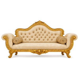 Decoración de Escenario para Bodas Modernas del Sur de la India, Diseño Lujoso en Dorado, Ligero, de Fibra de Vidrio, Fabricante y Exportador de Decoración para Bodas de Tendencia - Product Image 4