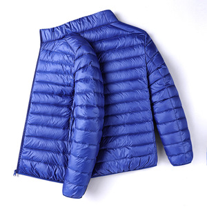 Chaqueta de Hombre OEM Ligera, Tejida, Acolchada, con Cuello Alto, Impermeable, Resistente al Viento, Ecológica, Resistente a las Manchas, de Color Sólido, con Cierre de Cremallera - Product Image 5