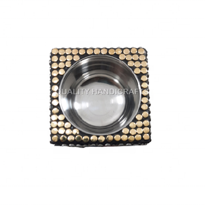 เตาเผาบัคฮูร์แบบอเนกประสงค์ ยอดขายดีที่สุด ทำจากไม้ ทองเหลือง ฝังลายโลหะ กลิ่นกุหลาบ สำหรับใช้ทางศาสนา ใช้ได้ทุกฤดู ผลิตในอินเดีย - Product Image 2