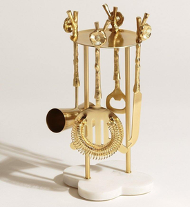 Juego de herramientas de barra de latón dorado hecho a mano de Royal Crafts para vajilla de lujo, de alta calidad y al mejor precio. - Product Image 5