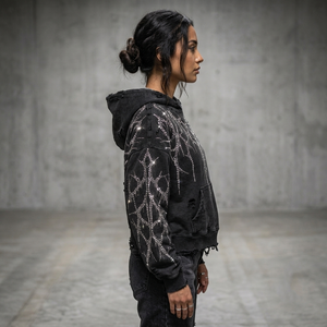 Sweat à capuche oversize personnalisé pour homme, imprimé graphique, avec strass, style streetwear tendance, 100% qualité premium, unisexe - Product Image 6