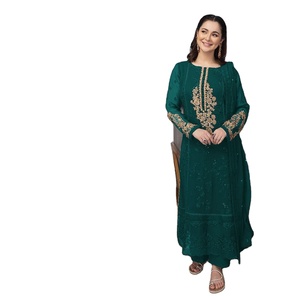 New Super Hit PAKISTANI <b>TV</b> Serial Actress WEAR Traditional Monsoon Georgette Embroidery <b>Mirror</b> Work Salwar Kameez - Product Image 1