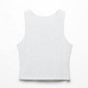 Camiseta Corta sin Mangas con Logotipo Personalizado, Estampado Puff, Estilo Urbano, 100% Algodón para Mujer - Product Image 5