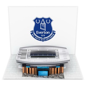 Everton Football Club 3D Pop-Up Greeting Card Matte Varnish Digital Printing <b>Gift</b> - Product Image 1