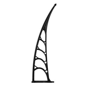 Staffa Marrone e Nera 200x100 per Tettoia Antipioggia per Porte e Finestre, Accessori di Qualità per Uso Domestico - Product Image 5