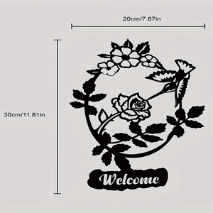 CIFbuy Moderno Insegna Decorativa in Legno con Uccelli in Fiore per Soggiorno, Camera da Letto, Ingresso - Decorazione Murale Primaverile - Product Image 3