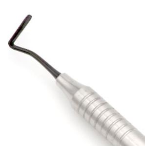 Periotome antérieur dentelé à double extrémité # 6 instruments dentaires noirs pour l'extraction et la section du ligament gingival - Product Image 2