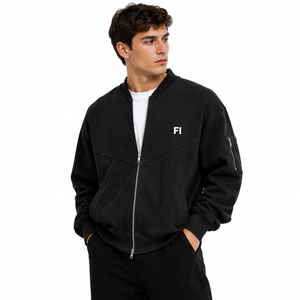 Vestes d'hiver pour hommes en molleton de coton respirant, anti-odeur, écologique, coupe classique, avec logo personnalisé - Product Image 3
