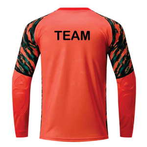 Nouveau maillot de gardien de but 100% polyester pour hommes, jaune, à manches longues, pour l'entraînement au football, coupe automatisée - Product Image 3
