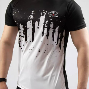 T-shirts de sublimation pour hommes, dernier design, faible MOQ, vêtements d'été, impression de logo personnalisé - Product Image 5