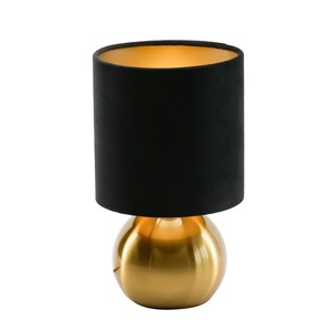 Lámpara de Mesa Decorativa de Latón con Pantalla de Algodón, Pieza Decorativa Única para Interiores - Product Image 4