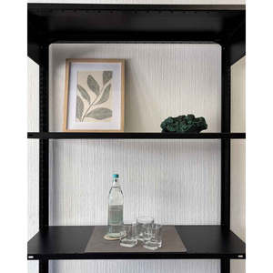 Documento di design LUCA, pelle 43 x 38,5 cm, grigio, moderno, per scaffale e scrivania - Product Image 1