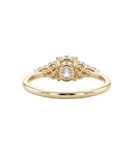 Bague de Fiançailles Minimaliste Solitaire en Or Massif 14K avec Diamant Moissanite Rond ou Marquise, Qualité DEF Couleur VS VVS Clarté, Vente en Gros - Product Image 3