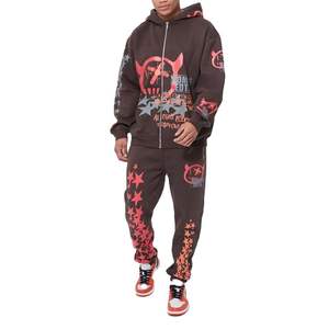 Ensemble de survêtement sportif personnalisé pour homme, survêtement de jogging en polyester de qualité supérieure, tenue de sport pour la course à pied, vêtements de sport pour homme - Product Image 5