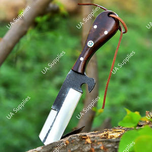 Cuchillo de caza profesional de 8 pulgadas, forjado a mano, de espiga completa, de acero al carbono 1095, afilado como una navaja, para vaqueros, ranchos, caza al aire libre y estilo occidental. - Product Image 5