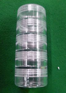 DANKING BX0234 Pots empilables 5 en 1, un ensemble, prix compétitif, qualité supérieure, ensemble de pots de rangement en plastique PS, usage domestique - Product Image 2