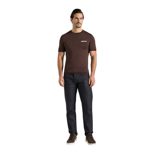 Mens O Neck Short Sleeve <b>T</b> <b>Shirt</b> Textured Knit Slim Fit Chest Patch Pocket Casual Wholesale Custom OEMs Cotton Jersey Tee <b>Shirts</b> - Product Image 1