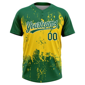 Maillot de baseball personnalisé sublimé, respirant, col en V, boutonné, uniforme de softball unisexe, vêtements d'équipe, maillot de softball - Product Image 5