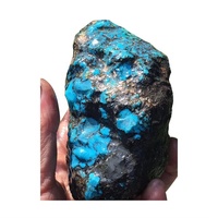 Araignée de taureau foncée turquoises, toile de pierres naturelles, turquoises rugueuses, en cristal, Pyrite