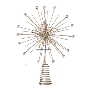 Articles de Noël les plus vendus, élégants objets décoratifs dorés en forme d'arbre pour la maison, ensemble de 2 en métal avec éclairage LED stylé - Product Image 5