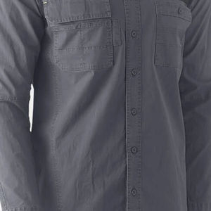 Uniforme de Trabajo de Algodón, Ropa de Trabajo de Manga Larga, Logotipo Personalizado, Ropa de Seguridad Reflectante de Alta Visibilidad, Camisa de Trabajo para Hombre - Product Image 3