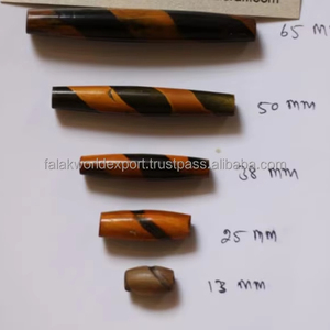 Cuentas de pelo de cuerno de búfalo natural en varios tamaños para diseñadores de joyas y tiendas de cuentas de Falak World Export - Product Image 2