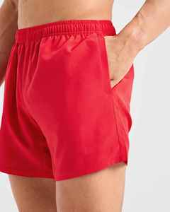 <b>Men's</b> <b>Red</b> Solid Color Quick Dry Elastic Waist <b>Short</b> <b>Shorts</b> Casual Style Mid Rise Woven Polyester <b>Shorts</b> Customized <b>Shorts</b> - Product Image 6