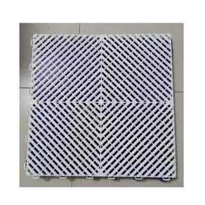 Dalles de sol en PVC emboîtables pour garage, tapis de drainage creux pour garage - Product Image 1