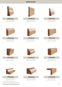 Consistent Quality Affordability Poplar Molding Walls Crown Baseboard Trim Chair Rails Casings Eco-Friendly Durable - Product Image 5