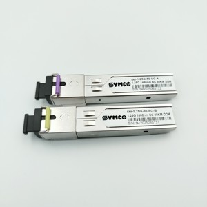 Transceptor SFP 1.25G SM-1.25G-80-SC, Módulo de Fibra Óptica SC UPC de 80 km, DDM 1490nm 1550nm, Láser DFB Monomodo SYMCO para Uso FTTH/FTTx - Product Image 1