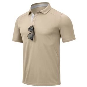 Camiseta de Golf de Manga Corta para Hombre, 2026, de Alta Calidad, con Logotipo Personalizado, Tejido Jersey Sólido de Poliéster/Algodón, Transpirable, Corte Ajustado - Product Image 6