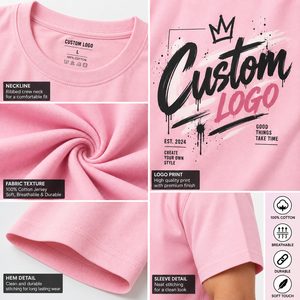เสื้อยืดคอกลมแขนสั้นผู้ชาย พิมพ์ลายตัวอักษร ทรงปกติ สวมใส่สบาย ผ้าถัก พิมพ์โลโก้ด้านหน้า ผ้าฝ้าย 100% เนื้อหนา - Product Image 5