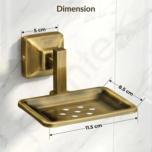 Porte-savon en acier inoxydable pour salle de bain, design métallique raffiné, pour intérieurs modernes - Product Image 6