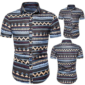 Camisa Hawaiana de Verano para Hombre, Tallas S-2XL, Estampado Floral, Transpirable, Manga Corta, Cuello con Solapa y Botones, Diseño Llamativo para la Playa - Product Image 5