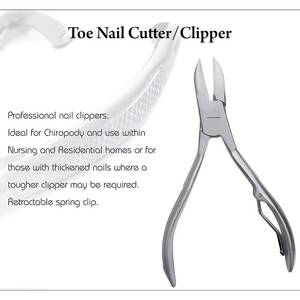 Coupe-ongles professionnels Mertz en acier inoxydable, lame courbée, ouverture large (5 mm), pointe acérée, durables pour les ongles des doigts des adultes - Product Image 6