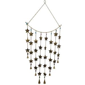 Campana de Vaca en Forma de Media Luna, Chapada en Oro, con Cadena Decorativa para Colgar en el Hogar - Product Image 6