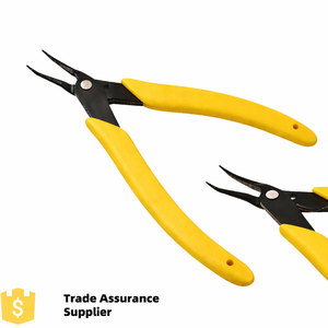 Professional Bent Chain Nose Pliers Stainless Steel 5 Inch Soft Grip Handle Jewelry Tool for Beading <b>Wire</b> Wrapping <b>Craft</b> - Product Image 1