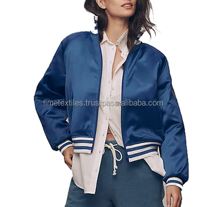 Veste bomber en satin réversible imperméable écologique de haute qualité, 100% soie, hiver, unisexe, élégante - Product Image 2