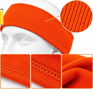 SAMAVIA Orange Nylon <b>Sport</b> <b>Headband</b> Unisex Stretch Sweatband for Fitness Running Gym Yoga Apparel Accessories - Product Image 4