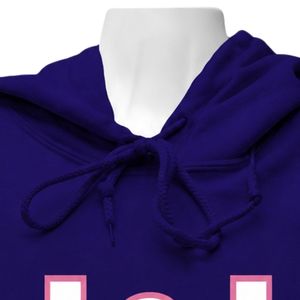 Sweat-shirt à capuche Jack & Jill pour femmes, motif lettre, bleu marine, décontracté, chaud, vêtements en gros, neuf - Product Image 2