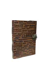 Handmade Vintage Tan Leather Address <b>Book</b> Notebook Pipine Thread Closure Customizable Design Office Wholesale DNA Group - Product Image 2
