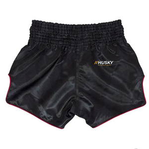 Shorts en satin bleu marine pour homme, couleur unie, taille mi-haute, élastique, séchage rapide, décontracté, 100 % polyester tissé - Product Image 1
